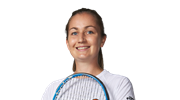 A headshot of British tennis player Olivia Nicholls.