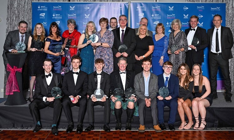 Winners revealed at Tennis Scotland Awards 2024