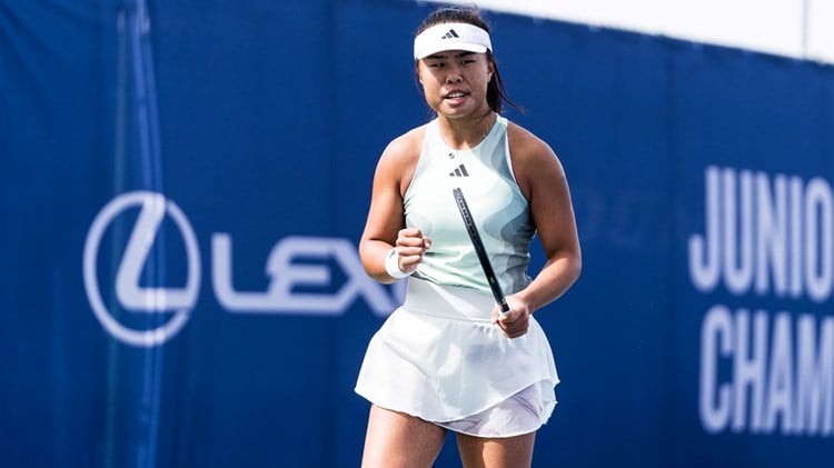 Mimi Xu in action at the 18U Lexus Junior National Championships