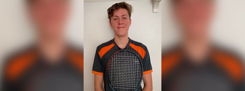 Reuban Newman-Billington who was named young person of the year at the 2021 LTA tennis awards