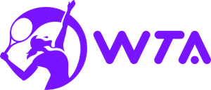 Purple WTA tennis tour logo on a transparent background