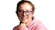 A headshot of wheelchair tennis player Abbie Breakwell