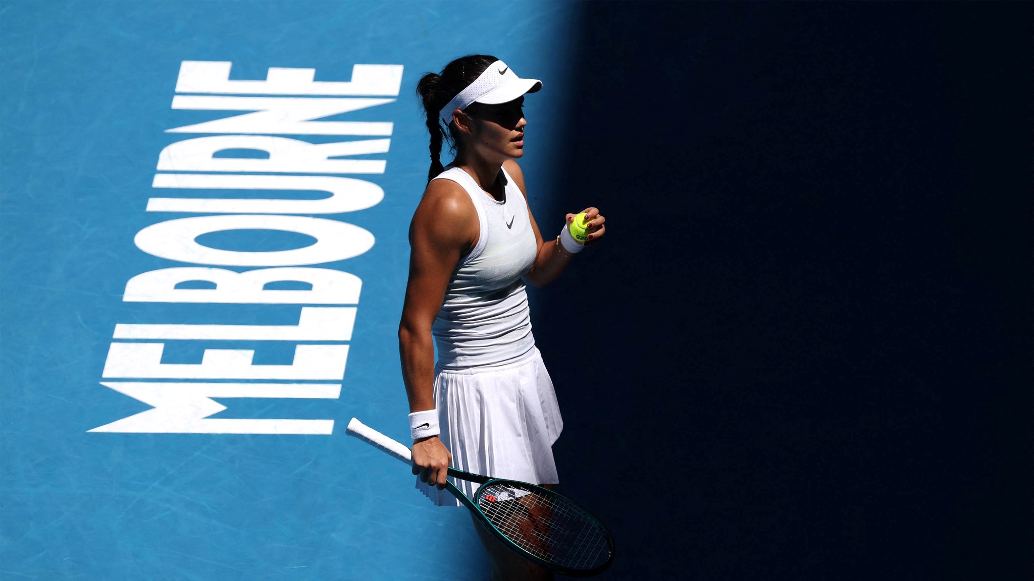 Emma Raducanu on court during the third round of the 2025 Australian Open