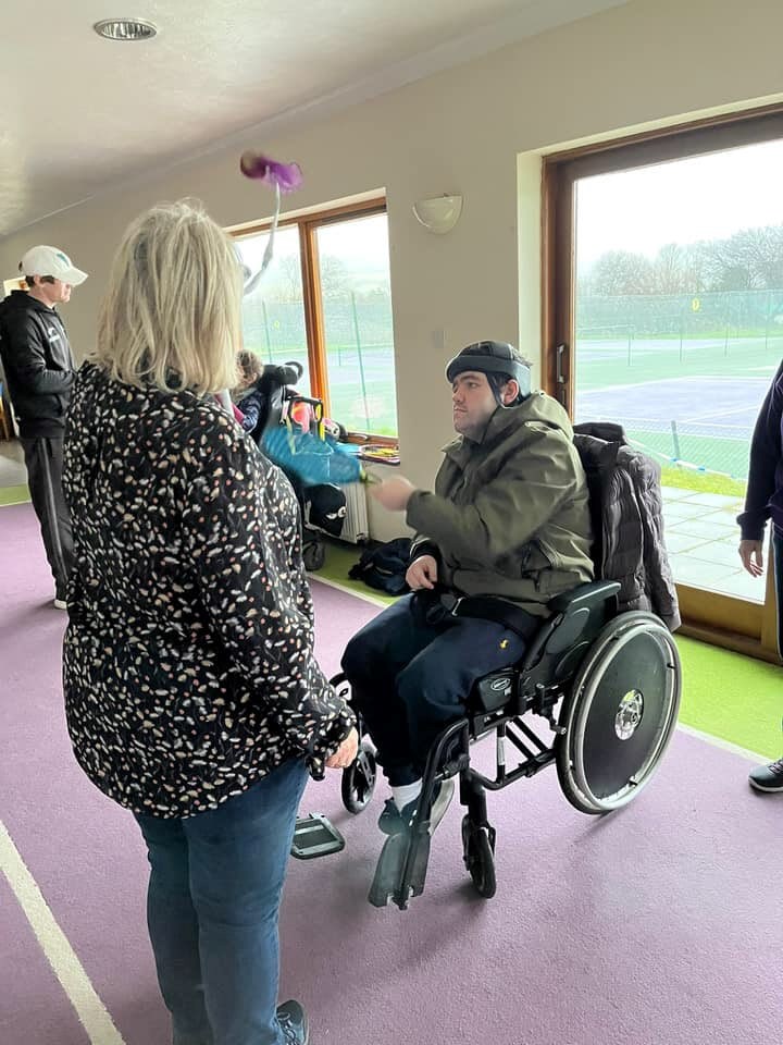 A behind the scenes look of one of Caerphilly's Sensory Tennis group sessions