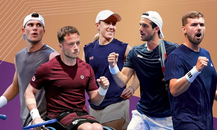 LTA Player of the Year winners for 2025 - Jack Draper, Sonay Kartal, Julian Cash, lloyd Glasspool and Alfie Hewett