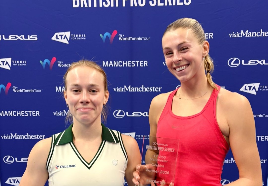 Lexus British Pro Series Manchester doubles champions Alicia Dudeney and Elena Malygina