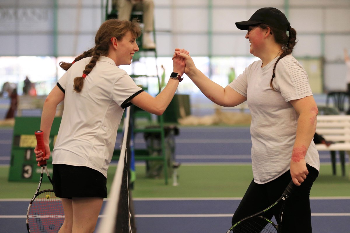 GB Learning Disability Team shaking hands after a match