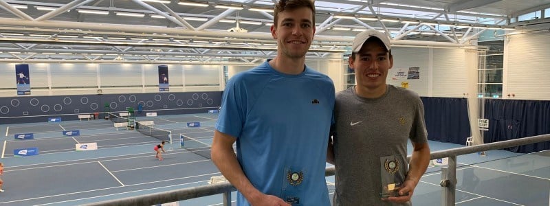 Charles Broom and Alastair Gray M25 doubles winners in 2022