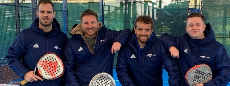 Padel team at the National Tennis Centre