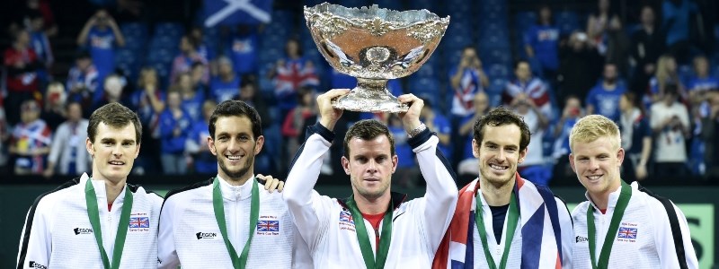 The winning team at the Davis Cup final