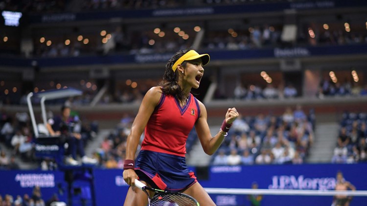 Emma Raducanu US Open fist pump