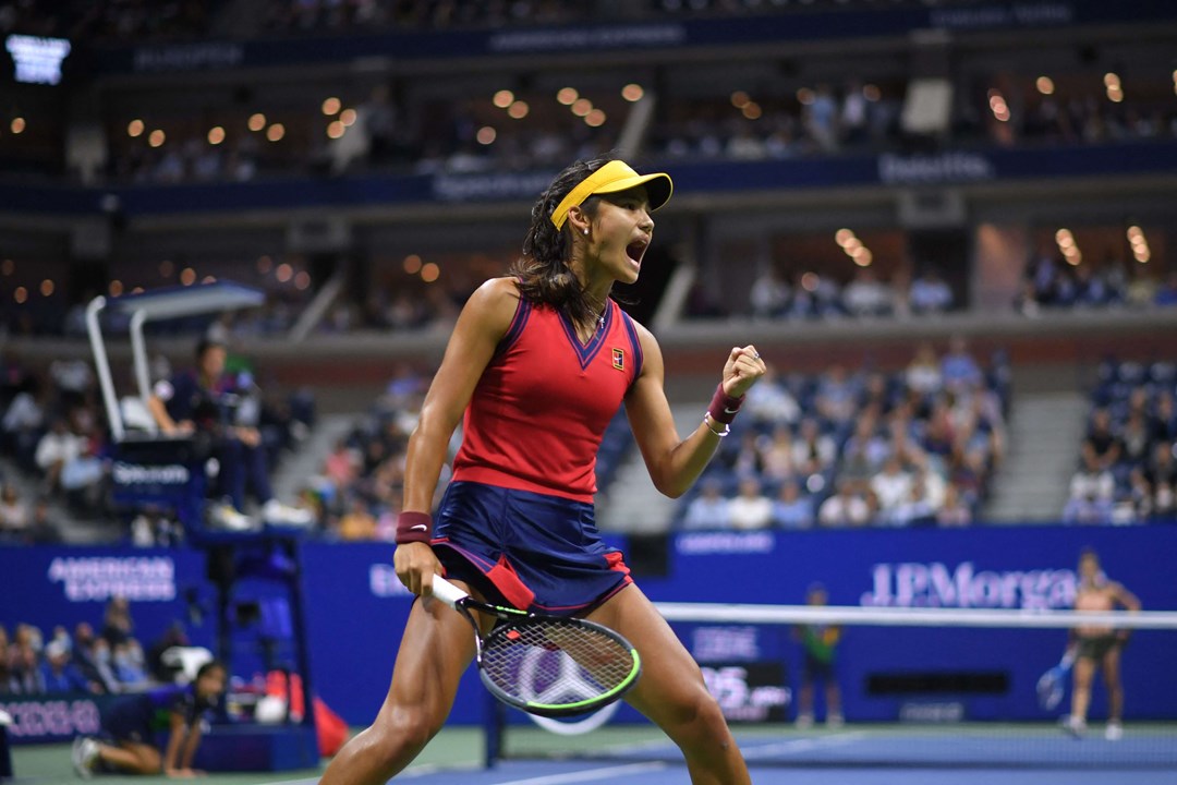 Emma Raducanu US Open fist pump