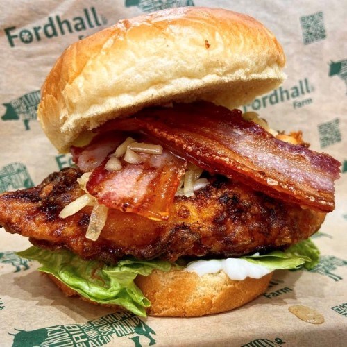 A bacon, cheese burger from the Lexus Birmingham Open