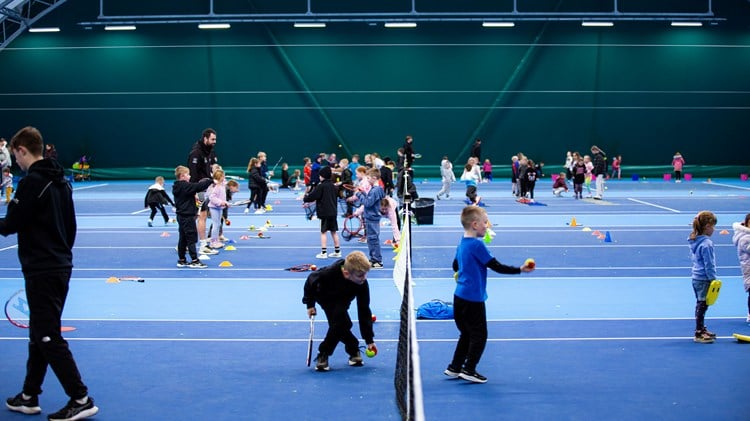 Hundreds of children enjoy tennis during schools roadshow visit to Moray