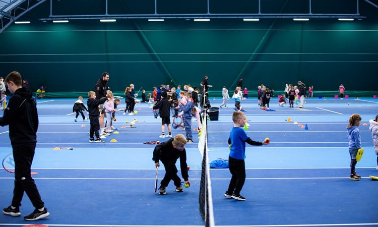 Hundreds of children enjoy tennis during schools roadshow visit to Moray