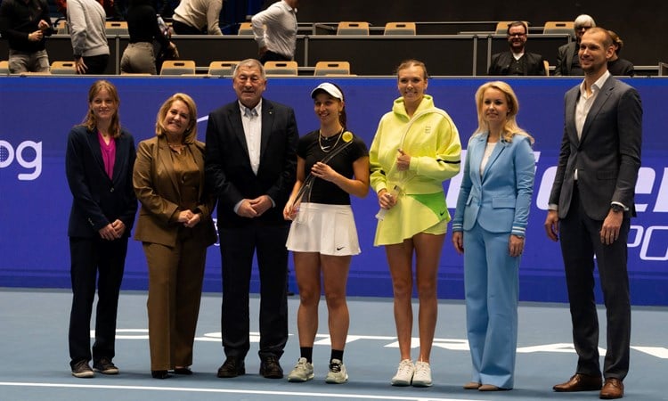 Katie Boulter wins Ostrava Open title as Emma Raducanu finishes runner-up in Romania
