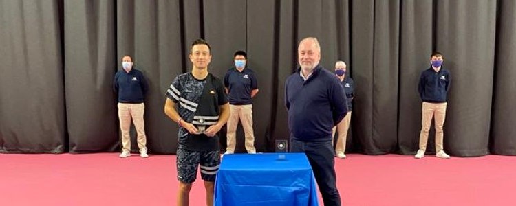 Ryan Peniston at Loughborough University competing at the M25 ITF World Tennis Tour
