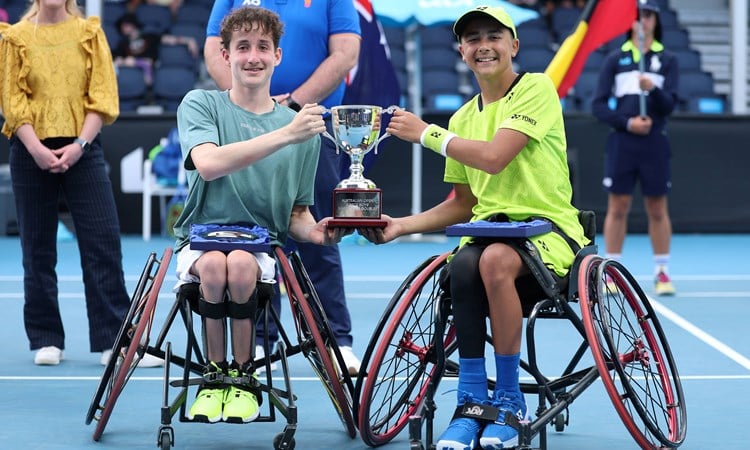 Australian Open 2026: Lucas de Gouveia & Lucy Foyster win junior doubles titles as Andy Lapthorne finishes runner-up