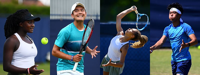 Group of British players at the 2021 Wimbledon Juniors