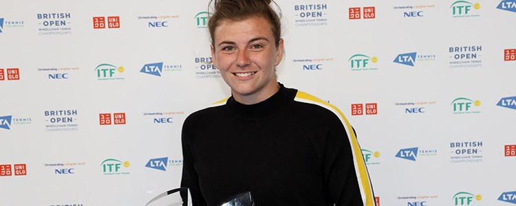 Lauren Jones at the British Open tournament