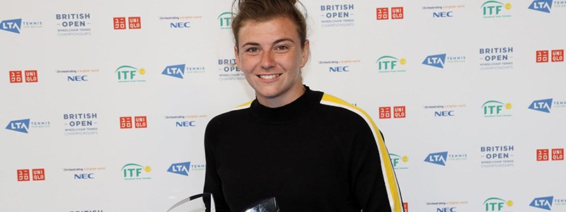 Lauren Jones at the British Open tournament