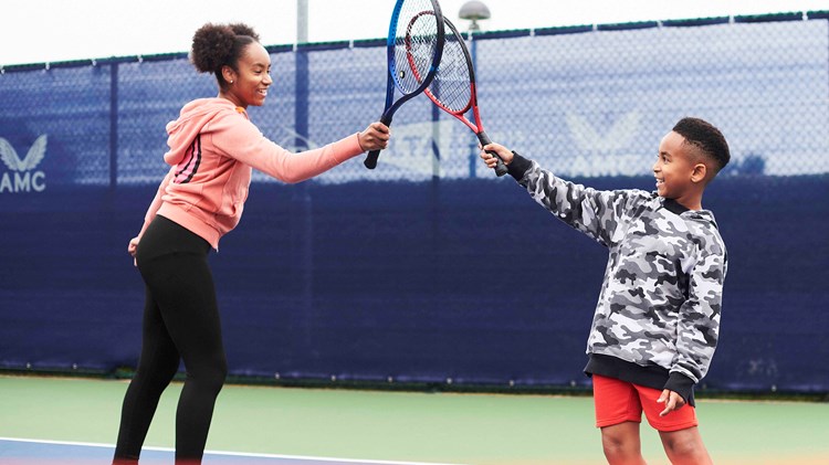 Kids celebrating on court