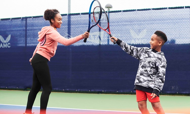 Kids celebrating on court