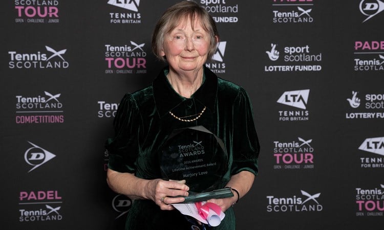 Scottish tennis legend Marjory Love honoured with Lifetime Achievement Award