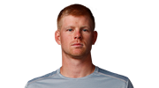 A headshot of British tennis player Kyle Edmund.