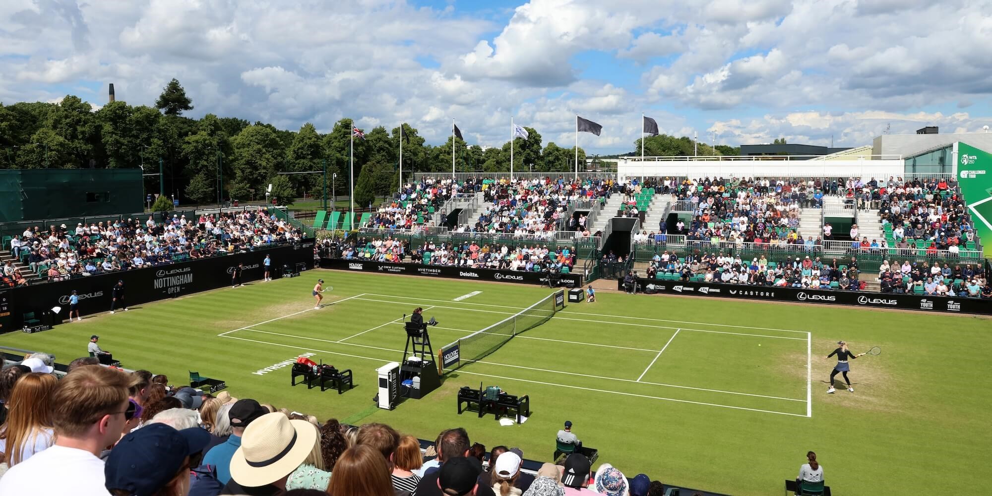 Centre court of the Nottingham Open