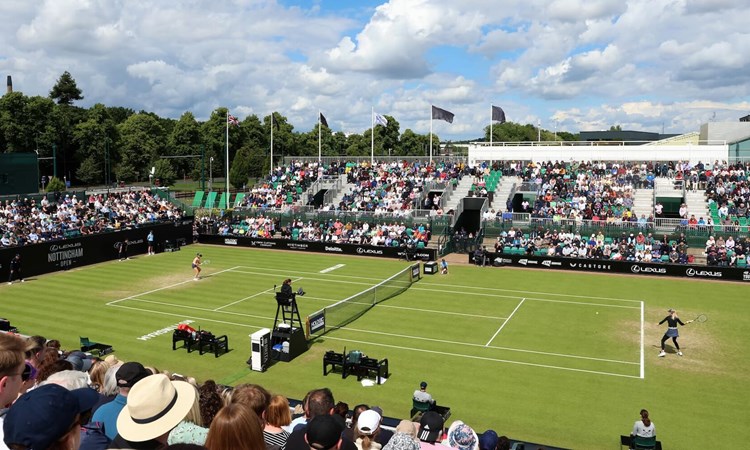Centre court of the Nottingham Open