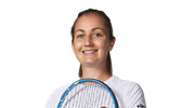 A headshot of British tennis player Olivia Nicholls.