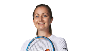 A headshot of British tennis player Olivia Nicholls.