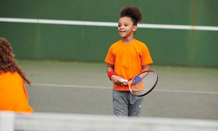 LTA Youth compete player on court