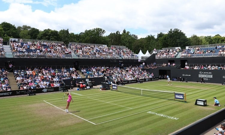 Centre court at the Lexus Birmingham Open