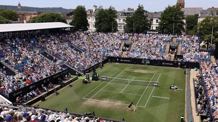 Centre court at the Lexus Eastbourne Open