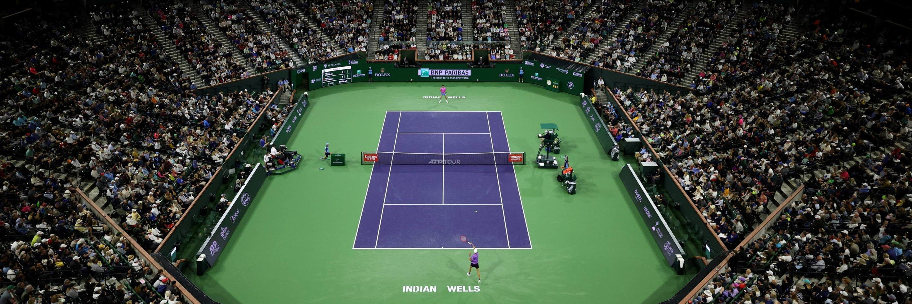 Centre Court view at the BNP Paribas Open Indian Wells