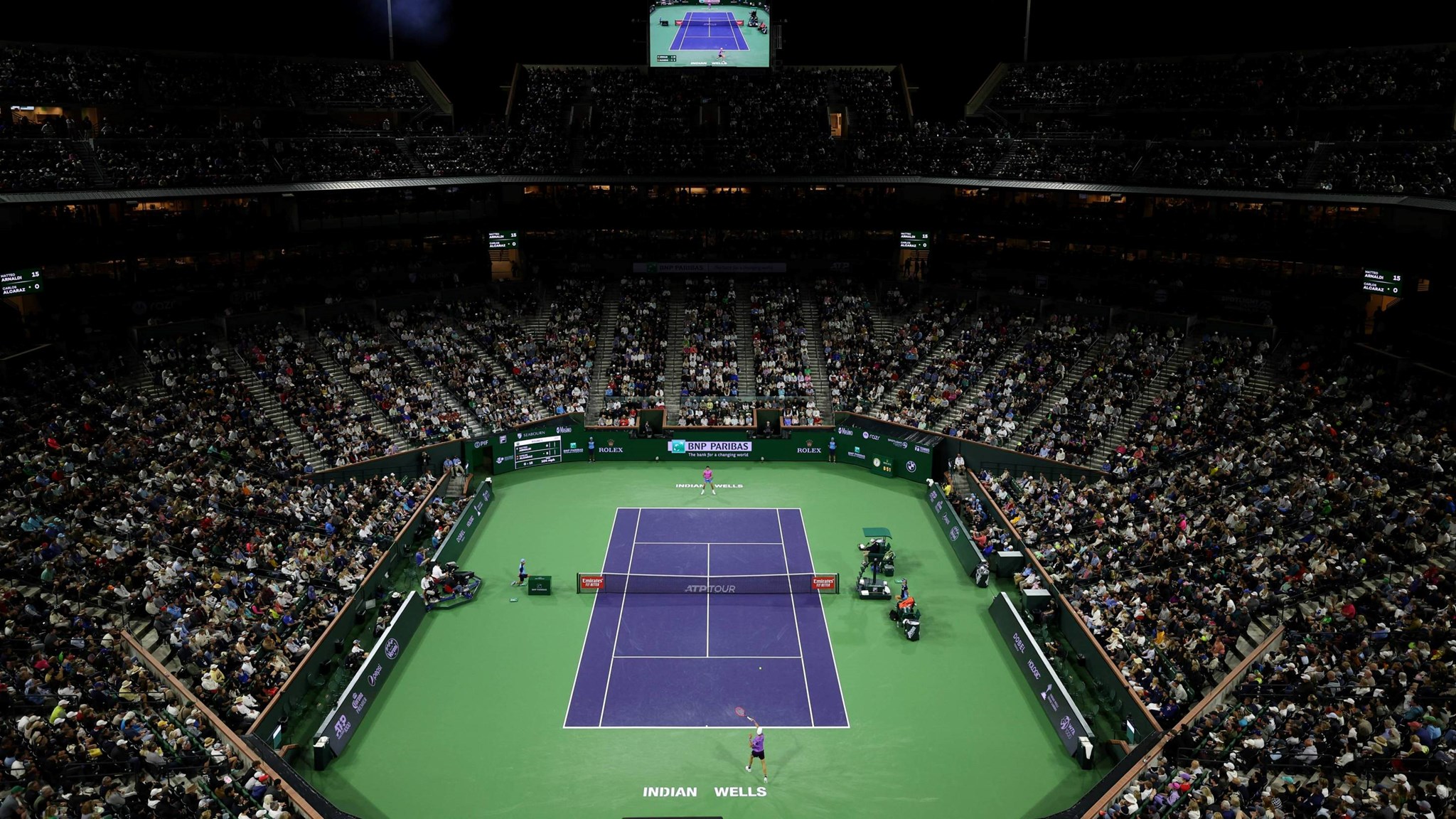 Centre Court view at the BNP Paribas Open Indian Wells