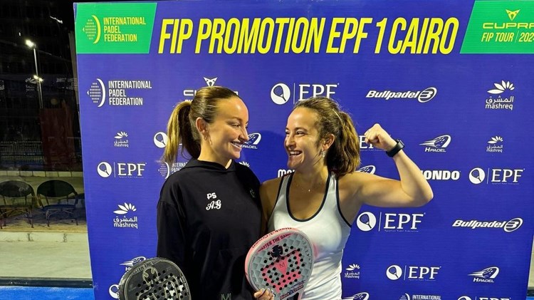 Aimee Gibson wins first international padel title in Cairo