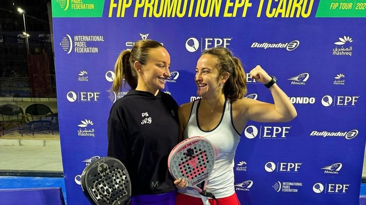 Aimee Gibson wins first international padel title in Cairo