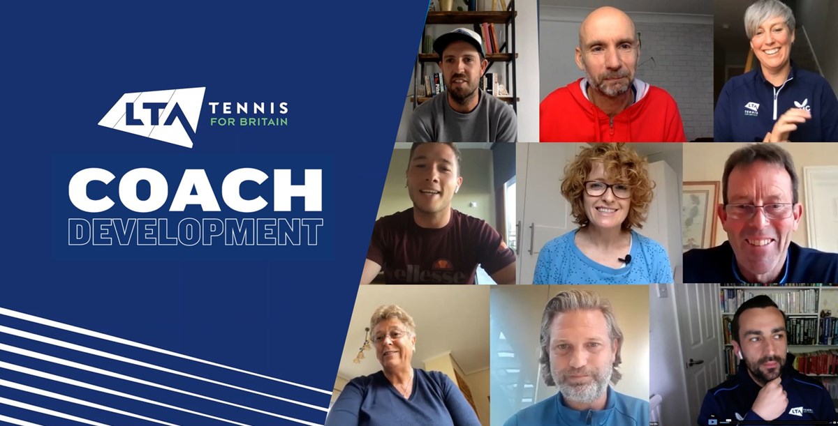 Header image for LTA Coach Development webinars