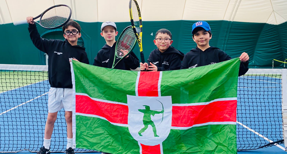 The 10U boys competing in Corby