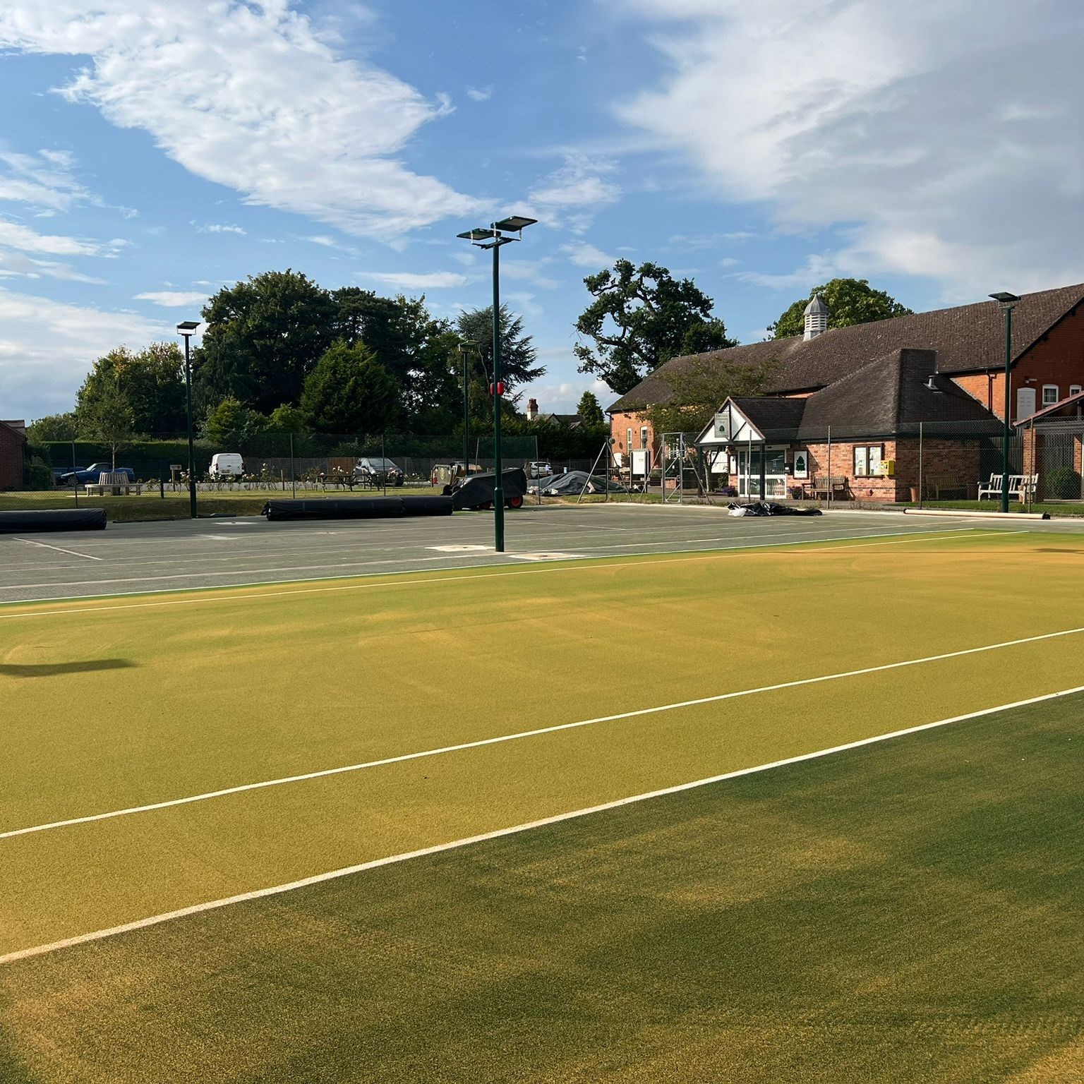 Claverdon LTC switched to LED lighting that minimises glare, reduces light spill, and avoids disruption to bats and nocturnal wildlife