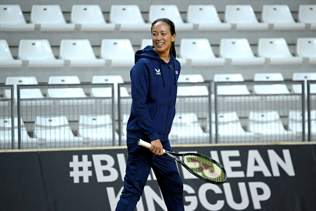 Anne Keothavong at the Billie Jean King Cup in France