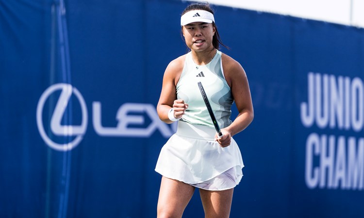 Mimi Xu in action at the 18U Lexus Junior National Championships