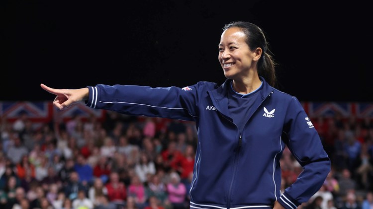 Anne Keothavong at the Billie Jean King Cup Qualifiers in Coventry