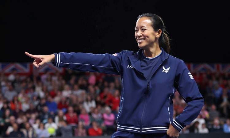 Anne Keothavong at the Billie Jean King Cup Qualifiers in Coventry