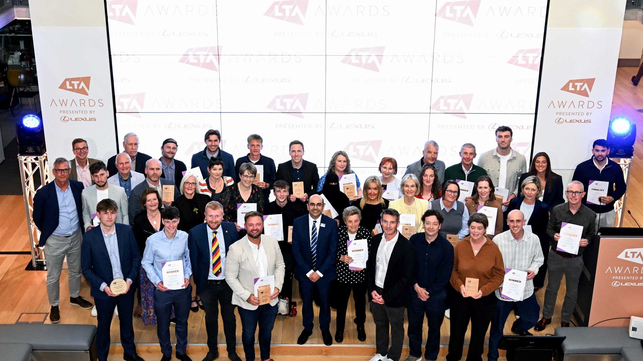 Volunteers, clubs and communities honoured at the 2026 LTA Awards, presented by Lexus