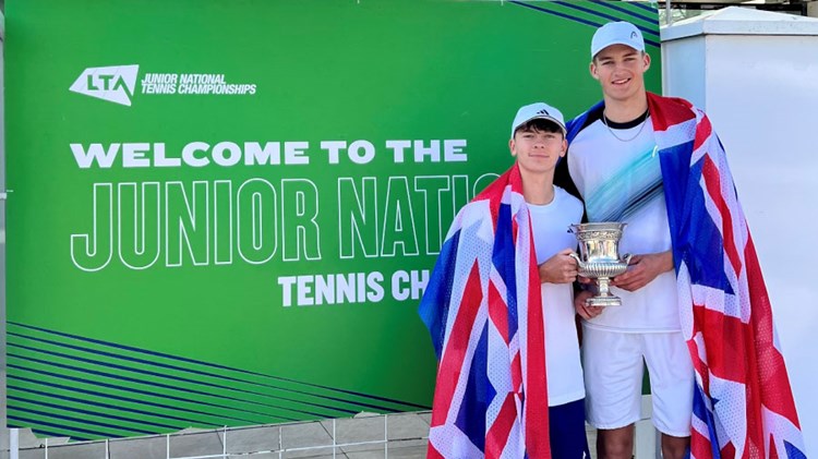 charlie and henry boys 18u doubles winners