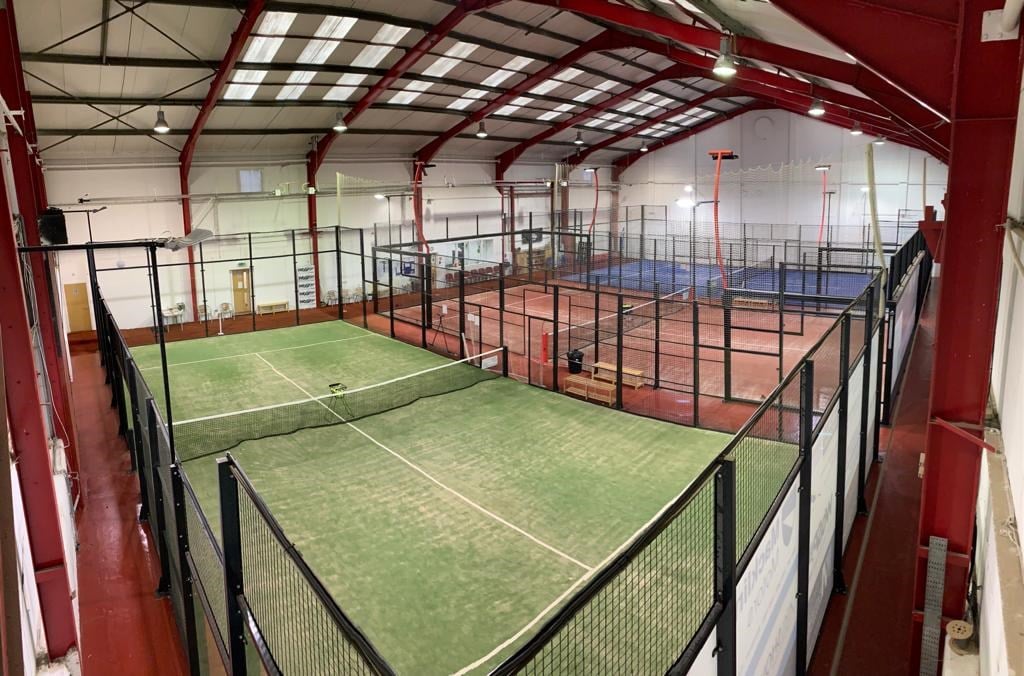 Padel courts at the 2023 Padel British Tour West of Scotland competition